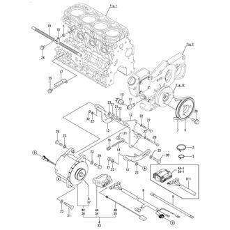 FIG 46. GENERATOR(ADDITION) & GENERATOR MOUNT PART(OPTIONAL)