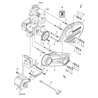 FIG 40. V-BELT COVER & GENERATOR ATTACHIMENT(OPTIONAL)