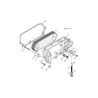 FIG 18. OIL COOLER(-E6513049)