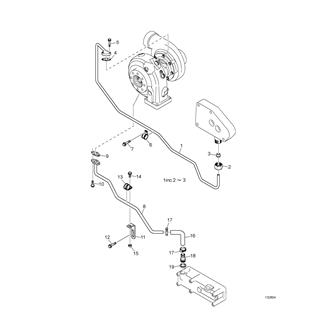 FIG 24. LUBRICATION,W-COOLED TURBO(LH)