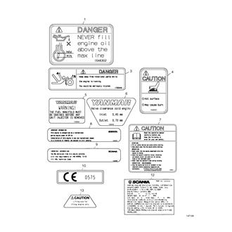 FIG 42. LABELS,DECALS