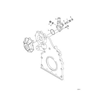 FIG 60. COOLANT PUMP,MOUNTING