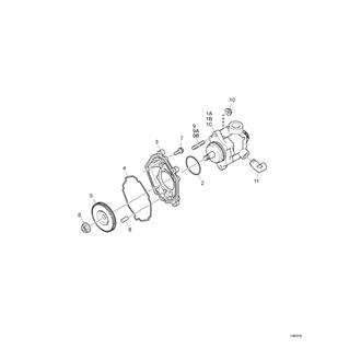 FIG 85. HYD PUMP MOUNTING (OPTION)