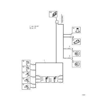 FIG 97. CABLE HARNESS,ENGINE(E6513143-)