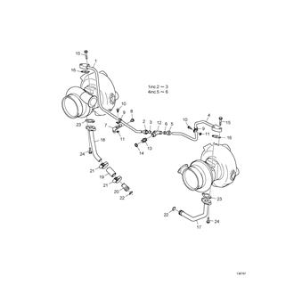 FIG 33. LUBRICATION, TURBINE(E6500001-)