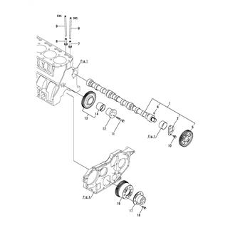 FIG 13. CAMSHAFT & DRIVING GEAR