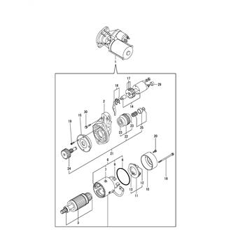 FIG 45. (35A)STARTER MOTOR(INNER PARTS)