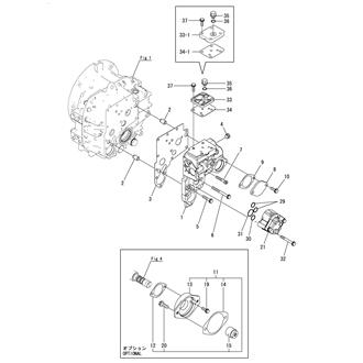 FIG 2. CASE PLATE & HYD. OIL PUMP