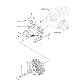 FIG 15. TIMING CHAIN LOWER P/DAMPER