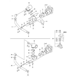 FIG 62. EXHAUST MIXING DEVICE & FLEXIBLE RUBBER(KMH50V SPEC.)