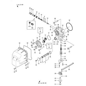 FIG 6. CASE PLATE & SHIFTER(ZT350)(MECHANICAL TYPE)