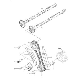 FIG 16. CAMSHAFT & TIMING GEAR CHAIN