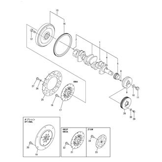 FIG 12. CRANKSHAFT & FLYWHEEL