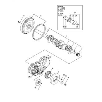 FIG 15. CRANKSHAFT & FLYWHEEL