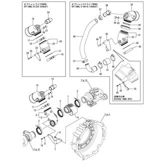 FIG 12. EXHAUST BEND & MIXING ELBOW(8LV320,350,370)