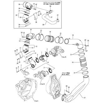 FIG 13. EXHAUST BEND & MIXING ELBOW(8LV320Z,350Z,370Z)