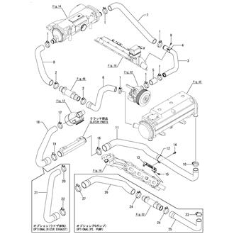 FIG 36. COOLING PIPE(SEA WATER)(8LV320,350,370)