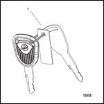 Key Chart-4 Position-With Mercury Logo (896919 Series)