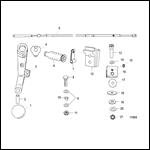 Adapter Kit-Tiller Handle 45 JET 2-Stroke (850000A2)