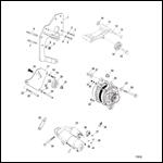 Electrical Components (Starter And Alternator Mount)
