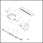 Gauge and Mounting Hardware Analog Clock