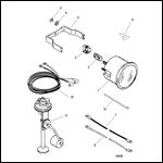 Gauge and Mounting Hardware Oil Level