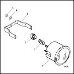 Gauge and Mounting Hardware Oil Pressure