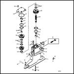 DRIVESHAFT HOUSING AND DRIVE GEARS (DIESEL ENGINE)