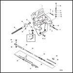 TRANSOM PLATE AND SHIFT CABLE (ALPHA)