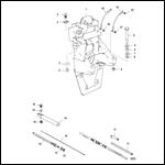 TRANSOM PLATE AND SHIFT CABLE