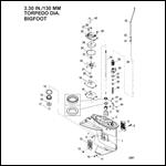 Gear Housing Driveshaft - 2.42:1 Gear Ratio