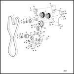 Engine Components (Water Inlet And Drive Belt)