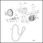 Alternator And Sea Water Pump Mounting