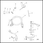 Tiller Handle Kit Components- 25 HP (821455A6 /A7 / A20)