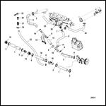 Cooling System Raw Water, Starboard (SN 1A349419 and Below)