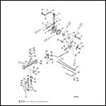 THROTTLE LEVER AND SHIFT SHAFT