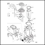 Driveshaft Housing and Exhaust Tube