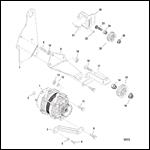 ALTERNATOR (DELCO) & BRACKETS (0L619000 & UP)