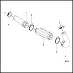 Cooling Hoses and Cooler Inboard