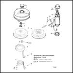 FLYWHEEL AND STARTER MOTOR (USA-0G438000/BEL-9927000 and UP)