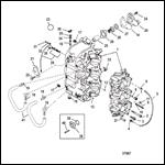 CYLINDER BLOCK AND CRANKCASE