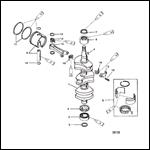 CRANKSHAFT, PISTONS AND CONNECTING RODS