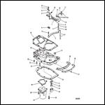 SHIFT LINKAGE AND EXHAUST PLATE