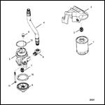 OIL FILTER AND ADAPTOR (S/N-0F114689 and BELOW)