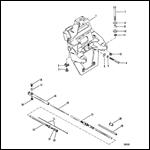 TRANSOM PLATE AND SHIFT CABLE