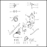 STARTER MOTOR, RECTIFIER AND WIRING HARNESS (ELECTRIC ONLY)