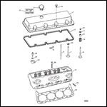 CYLINDER HEAD AND ROCKER COVER (7.4L BRAVO)