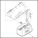 FUEL TANK & FUEL LINE ASSY (ORIGINAL) 24 Litre/6.3 Gallons