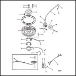 FLYWHEEL, IGNITION COIL AND SWITCH BOX