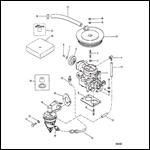 CARBURETOR AND FUEL PUMP (165-170-3.7L)